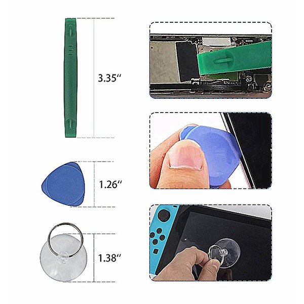 アナログスティック修理交換キット Nintendo Switch [有機ELモデルOK] 27in1セット ジョイコン 修理交換用パーツ コントローラー 送料無料｜elect-shop｜08