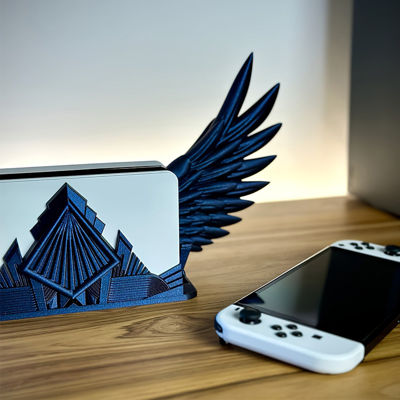 Nintendo Switch 有機EL 充電ドックスタンド 天使 羽 3カラー