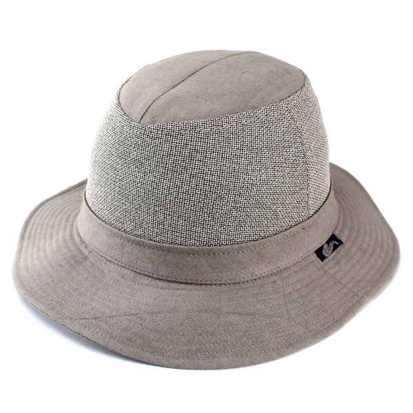 帽子　ハット　メンズ　アウトドアにも最適カジュアルハット　夏　麻 ポリエステル　モカ茶 帽子 ハット メンズ アウトドアにも最適カジュアルハット 夏 麻