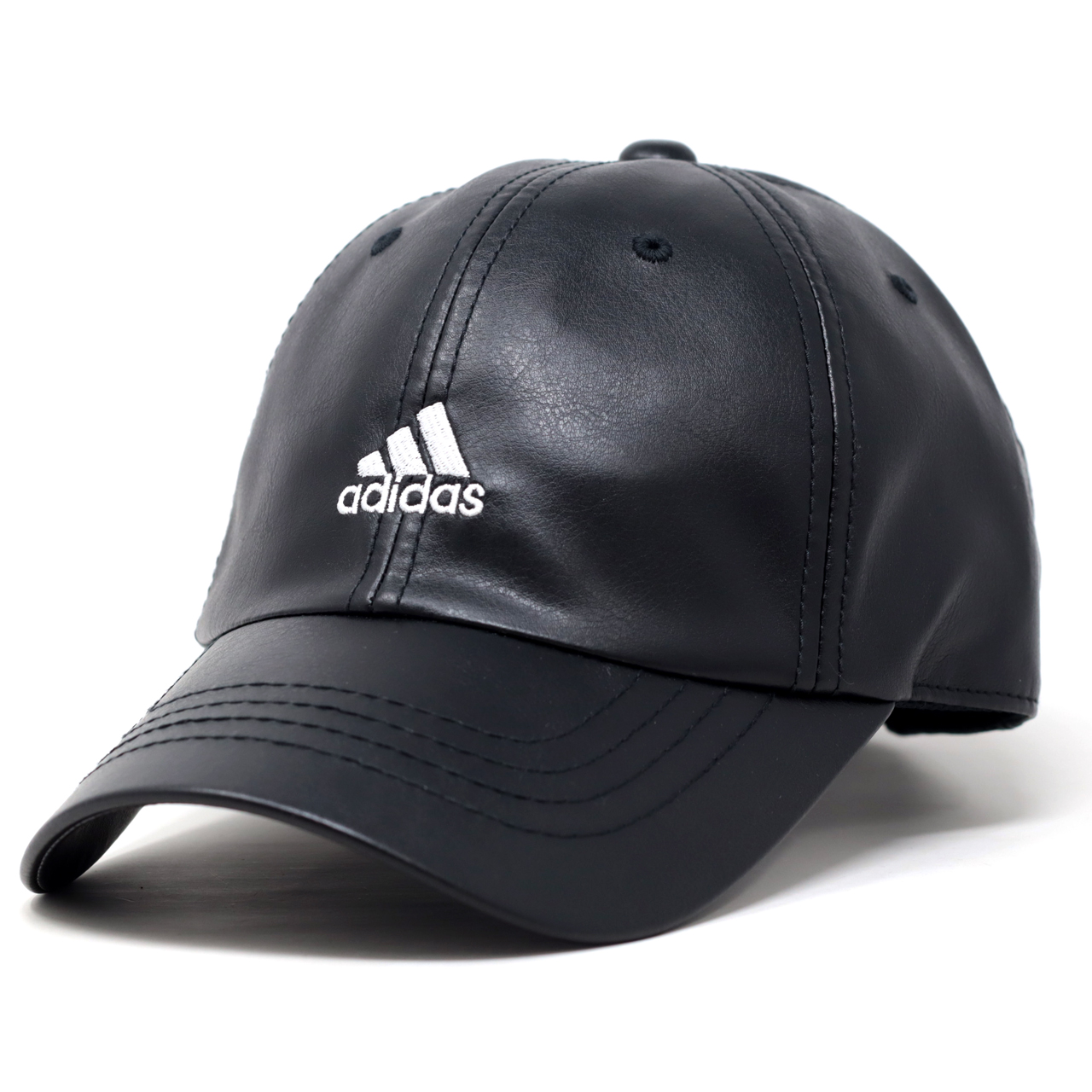 キャップ アディダス 帽子 スポーツ adidas メンズ レディース 合皮 ゴルフ キャップ ブラック かっこいい 渋い｜elehelm-hatstore｜02