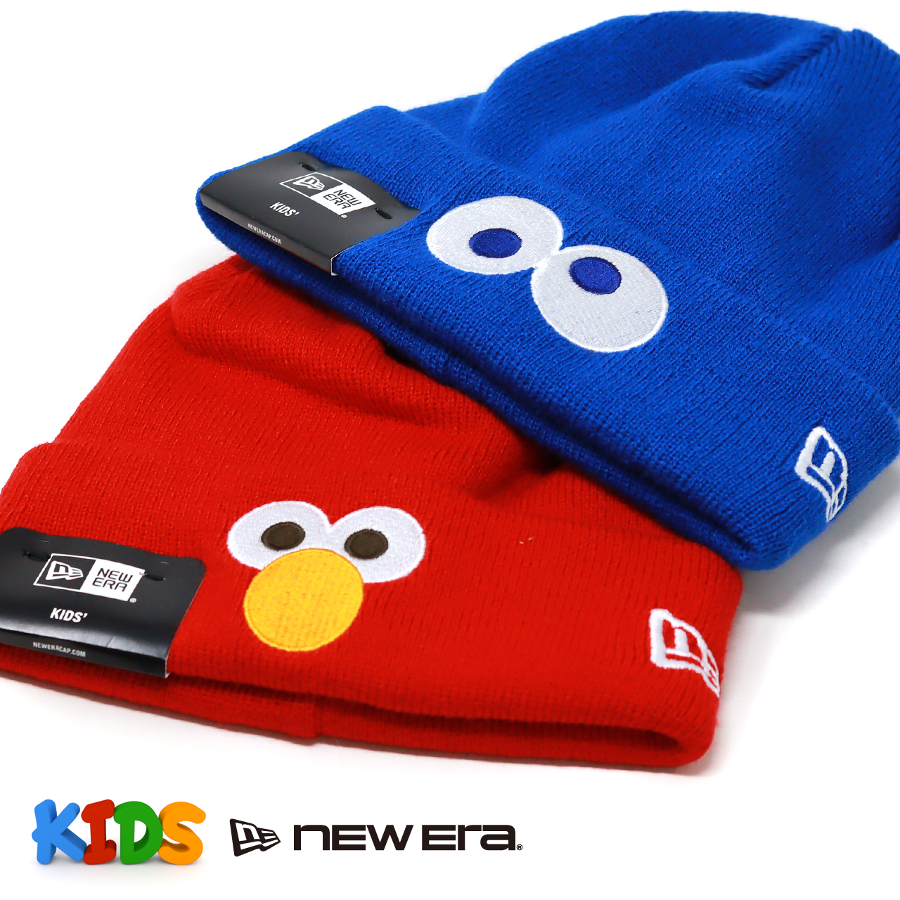 NEW ERA（ニューエラ） キッズ ニット帽 セサミストリート 帽子 NEWERA