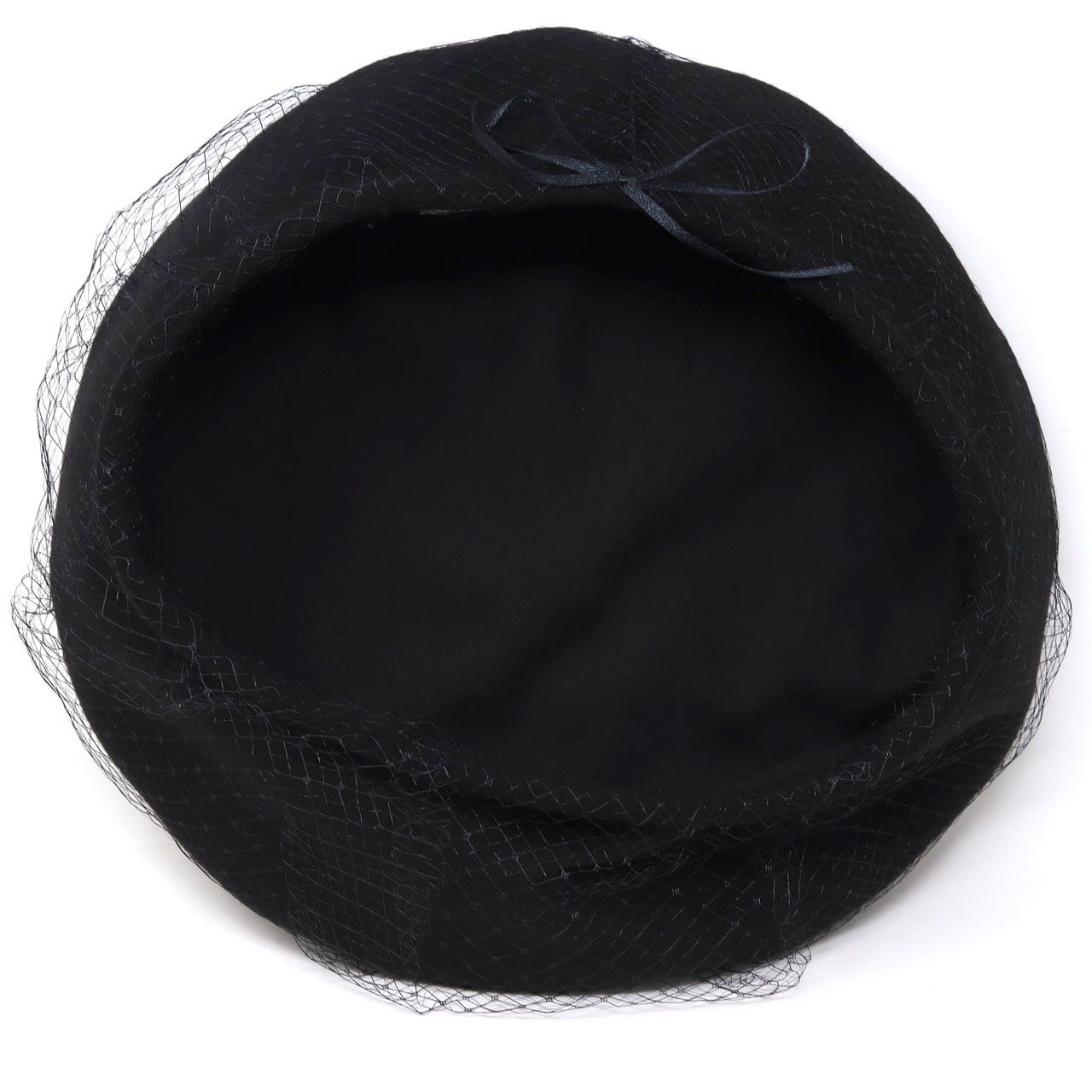 ベレー帽 レディース チュールレース ネット付き帽子 婦人帽子