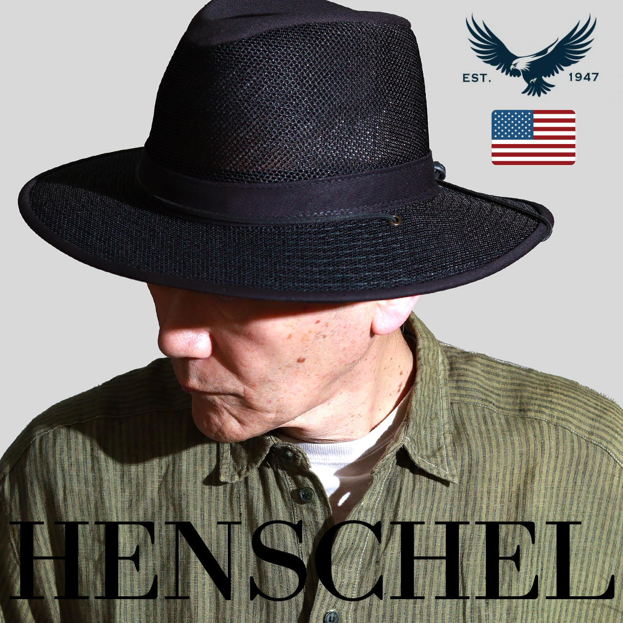【美品・希少】HENSCHEL ヘンシェル　編み込み　レザー　ハット　黒 2025年最新】henschel ハットの人気アイテム - メルカリ