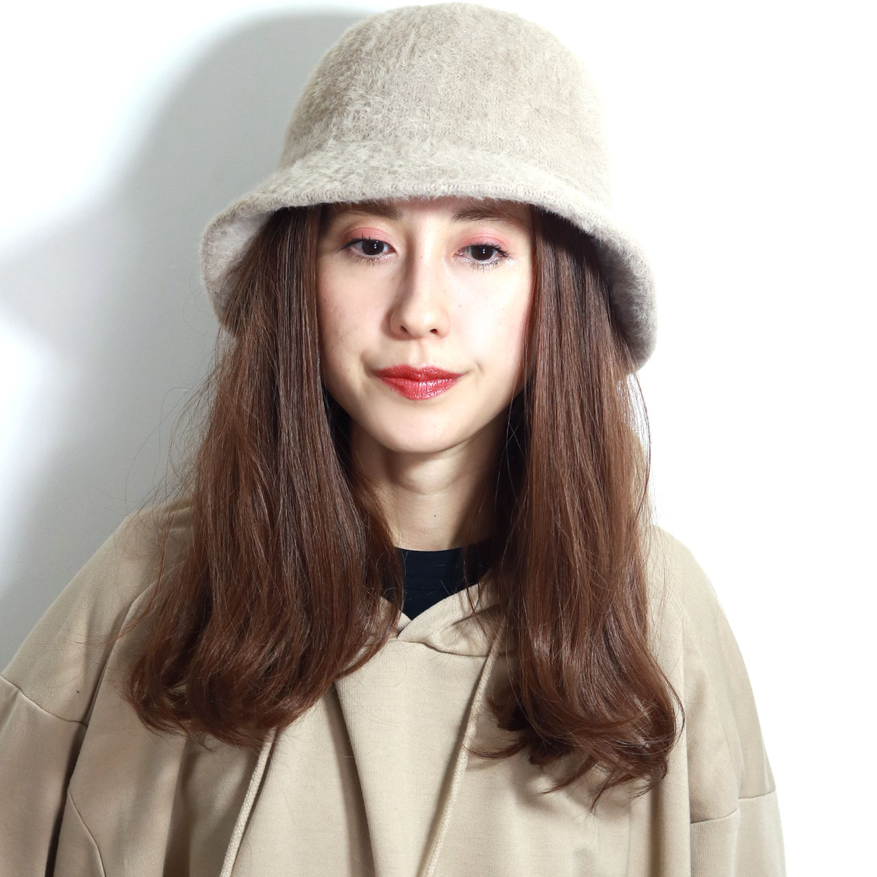 ファーハット 秋冬帽子 ハット レディース ヘアリー モコモコ