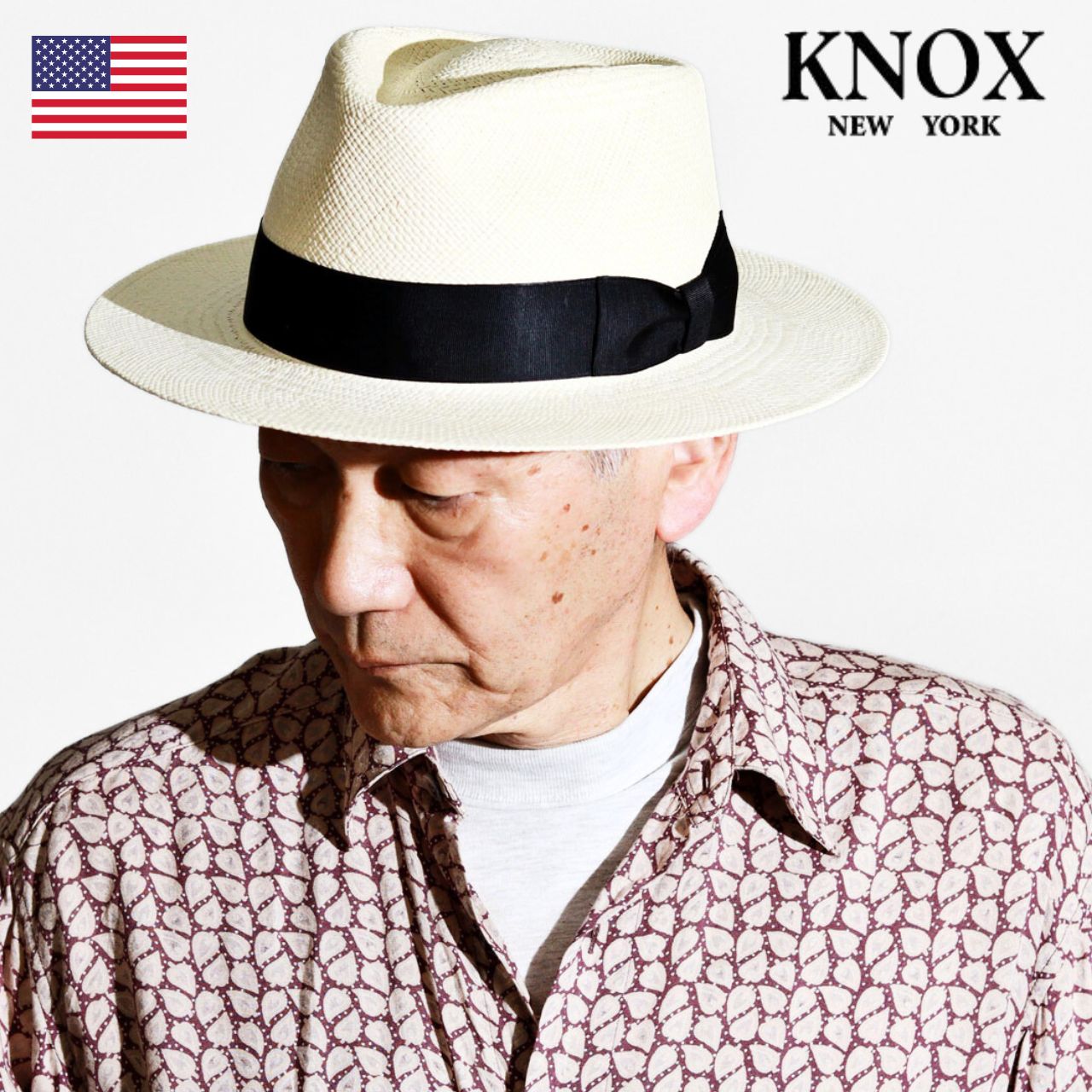 KNOX　ノックス　パナマハット　５５センチ　未使用品 楽天市場】KNOX パナマ帽 パナマハット 帽子 中折れハット つば