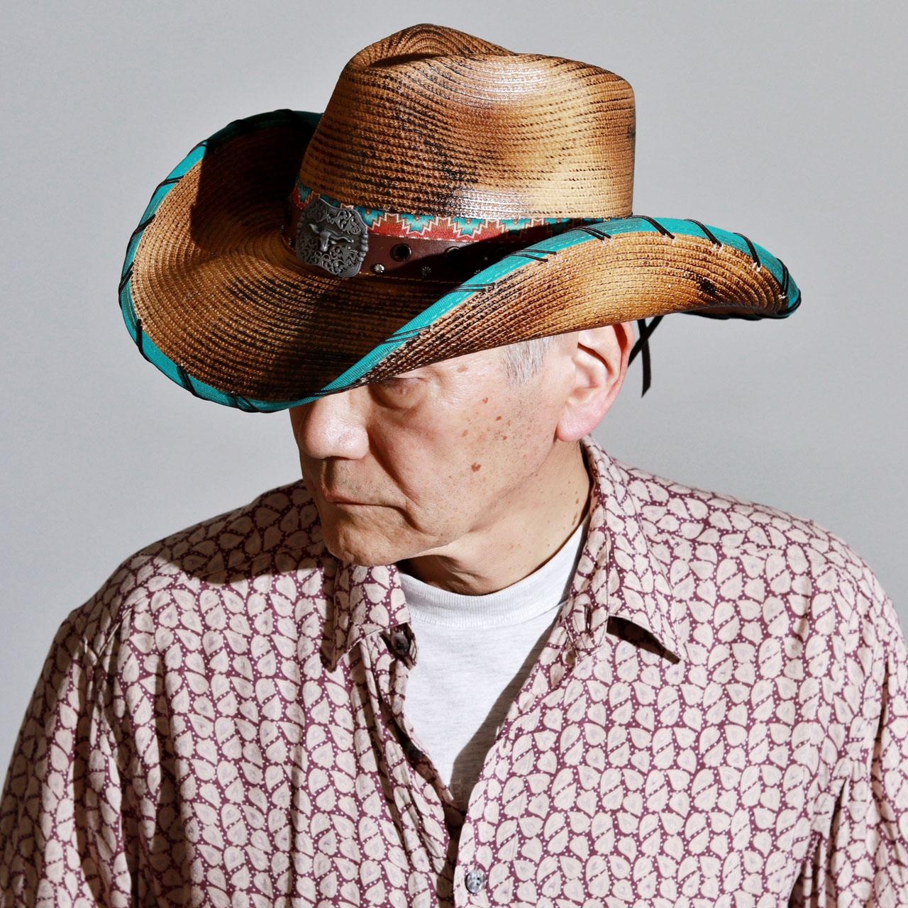 テンガロンハット メンズ カウボーイハット 顎紐付き ハット つば広