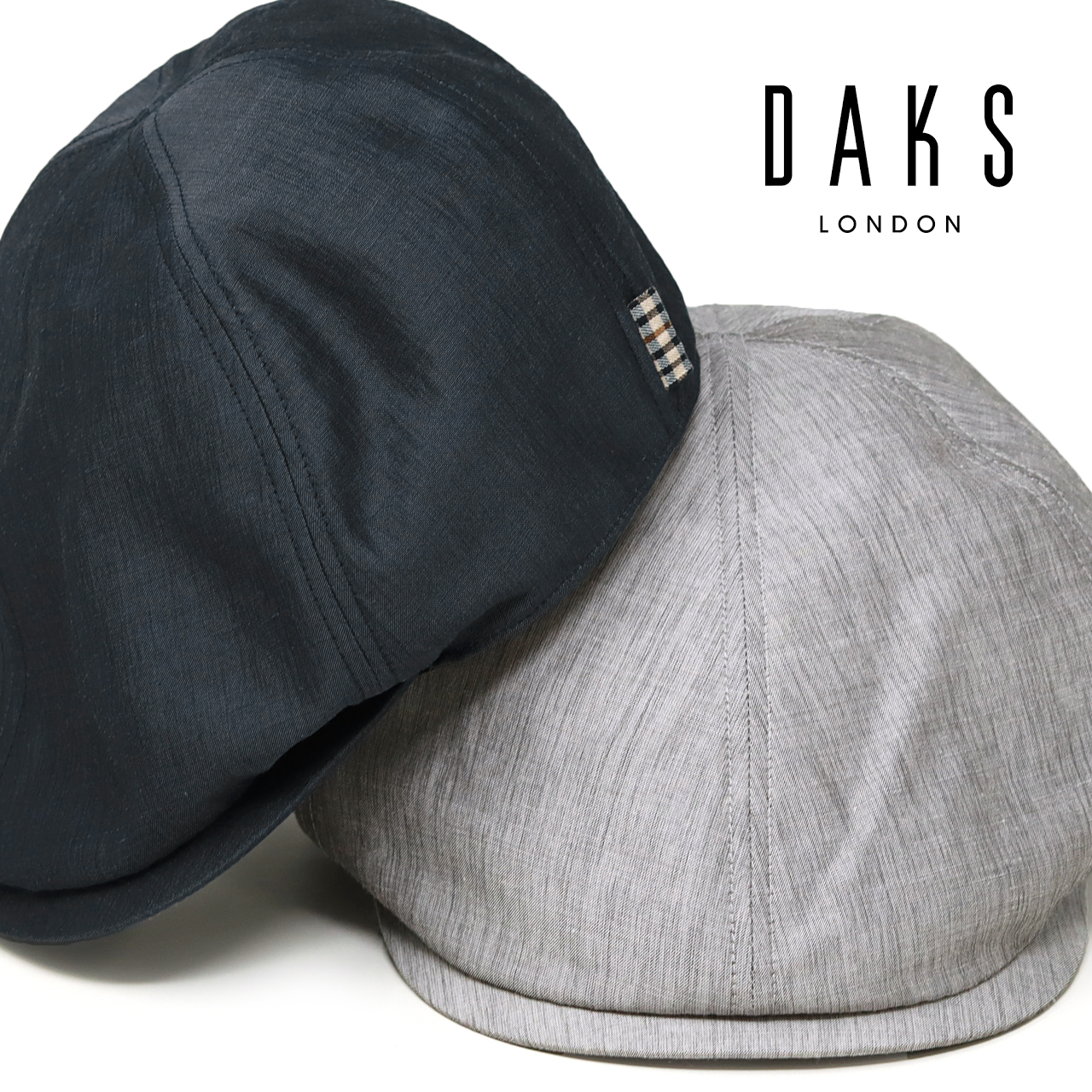 新品　DAKS ダックスゴルフ　ハンチング帽子　グレー　メンズ　紳士 DAKS（ダックス） メンズ 帽子 ハンチング ブランド 父の日 ギフト