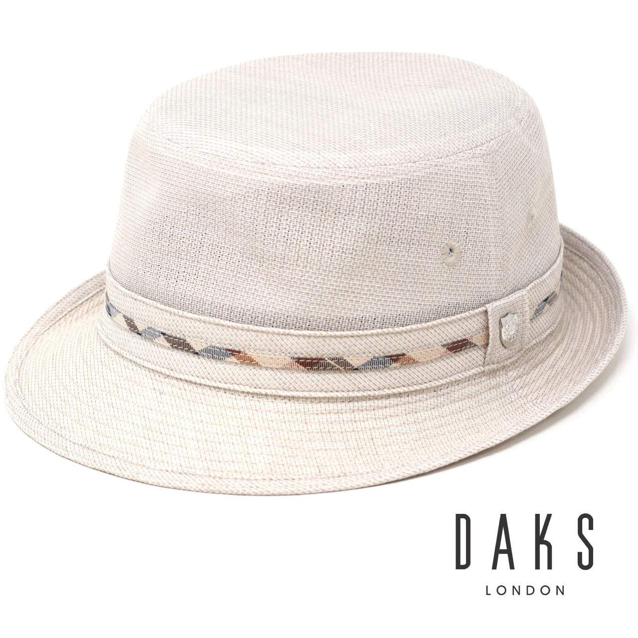 DAKS 先染めドビーメッシュ メッシュハット ブランド 夏 帽子 アルペンハット ハット メンズ 春 ハット ダックス 紳士帽子 ギフト プレゼント 父の日 ベージュ [ alpine hat ] 送料無料 父の日 ギフト 誕生日 プレゼント 敬老の日 d1668-006.jpg