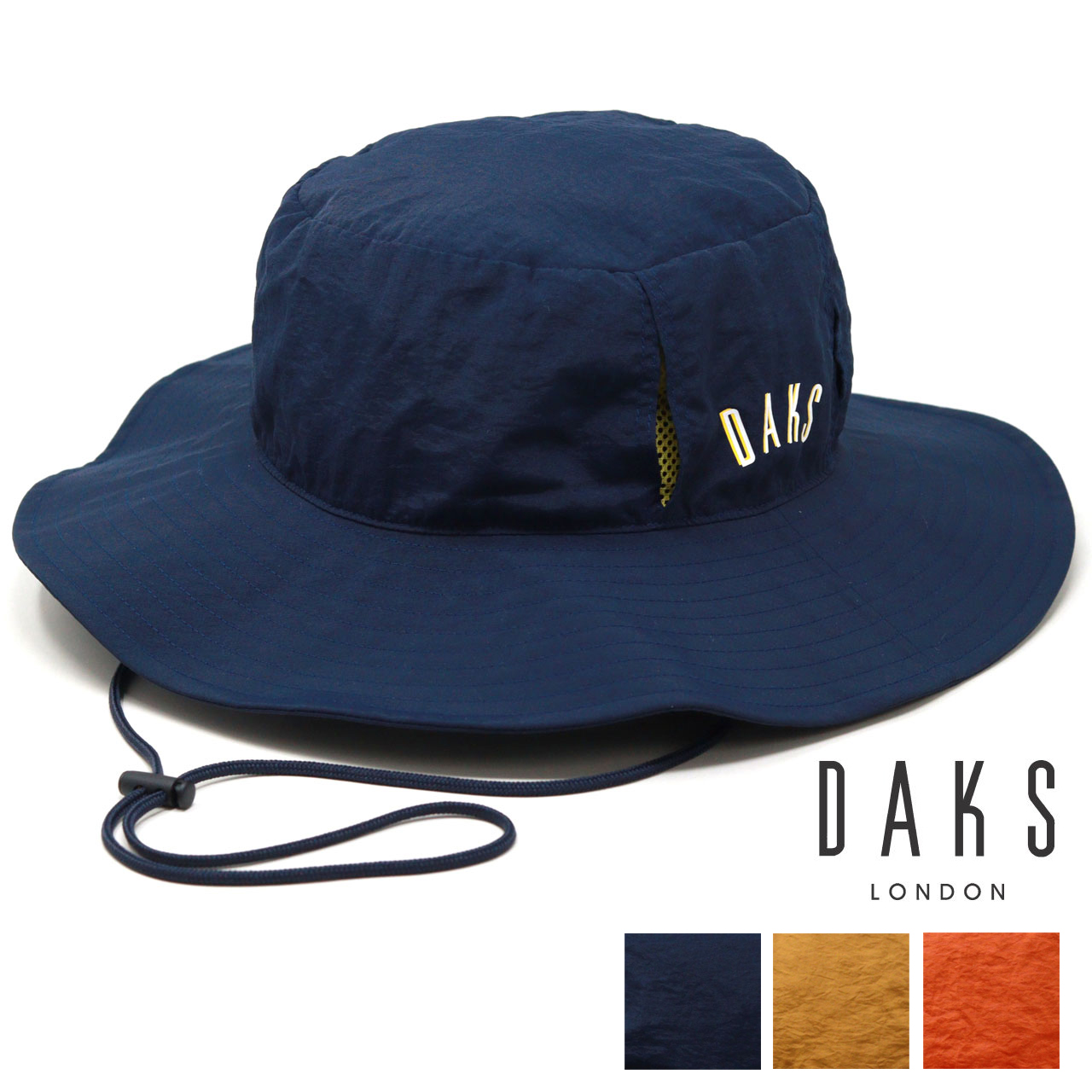 DAKS（ダックス） サハリハット あご紐 帽子 ハット メンズ 折りたたみ