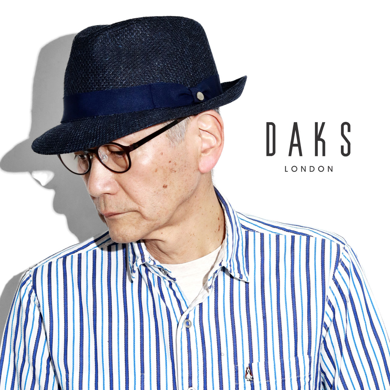 DAKS ハット メンズ 春夏 涼しい ラッセル編み ハット ブランド ニューレスコー 中折れ帽子 ...