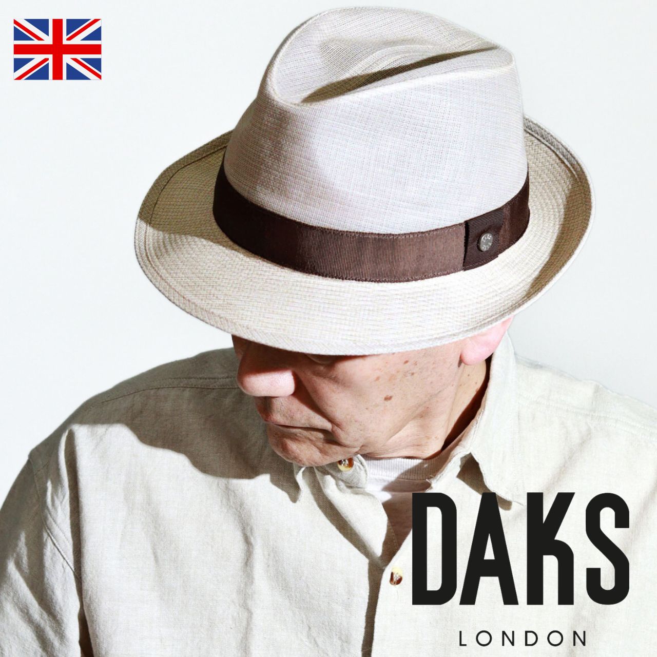 DAKS（ダックス） ハット メンズ 夏 中折れ 英国 クラシック ハット