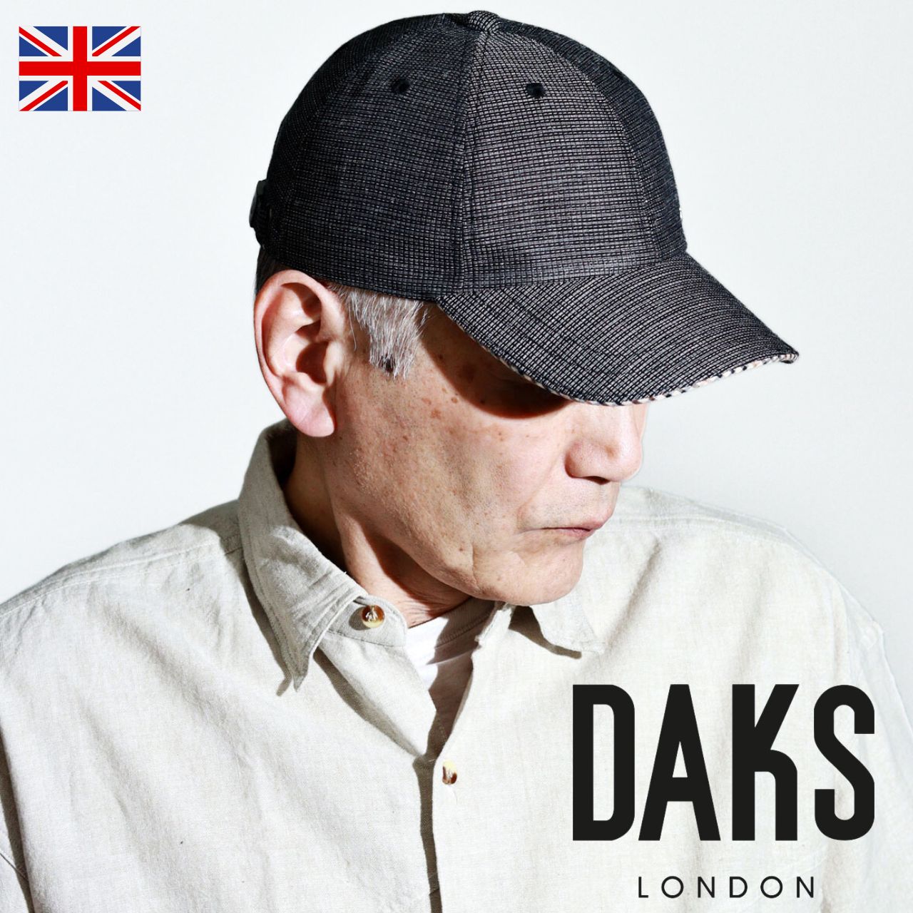 DAKS（ダックス） キャップ ブランド 高級 黒 キャップ メンズ 父の日