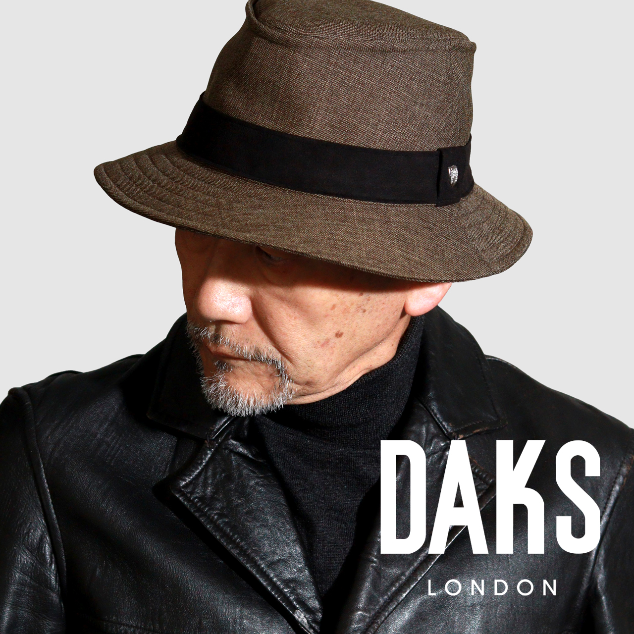 DAKS（ダックス） ハット メンズ シャークスキン リバレックス生地