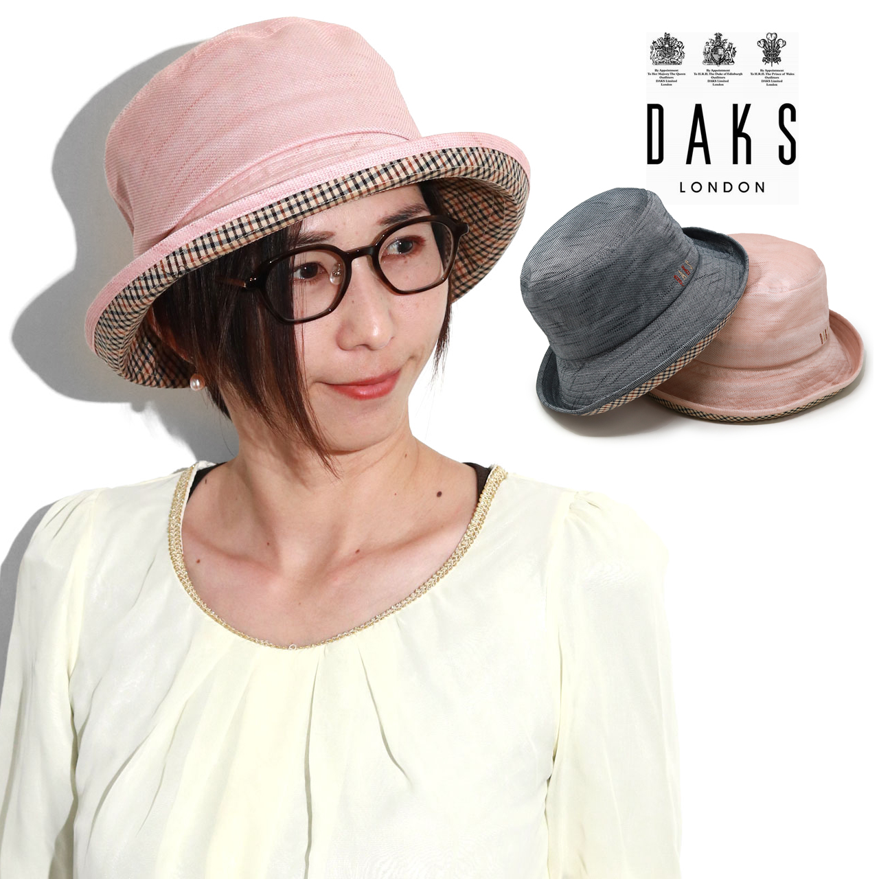 つば広 ハット 帽子 大きいサイズ レディース 春夏 ダックス 紫外線対策 送料無料 婦人 帽子 D...
