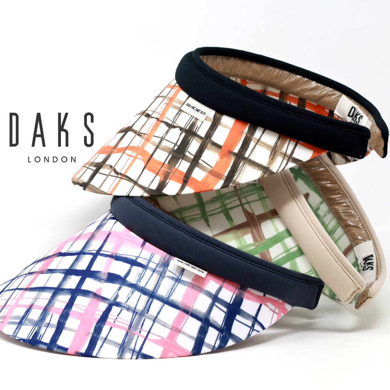 DAKS レディース おしゃれ サンバイザー コラボ YOKO NAGAMIYA DAKS レディース おしゃれ サンバイザー コラボ YOKO NAGAMIYA