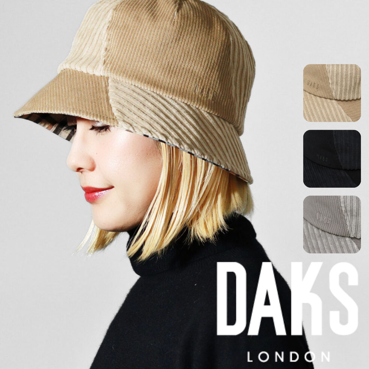 DAKS（ダックス） 帽子 レディース 秋冬 ハット クロシェハット
