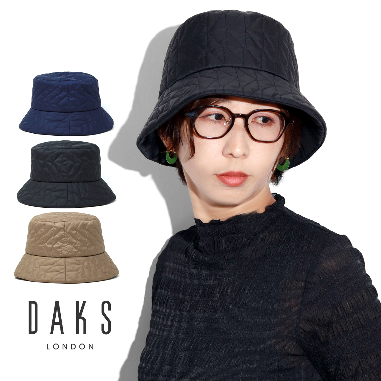 DAKS（ダックス） ハット レディース キルティング 上品 中綿 バケット