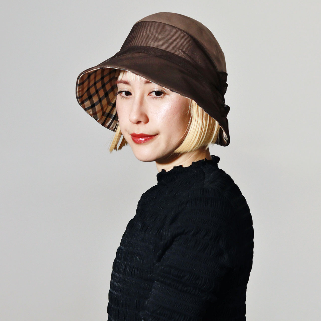 DAKS（ダックス） レディース ハット チュール ミセス 旅行 帽子 上品