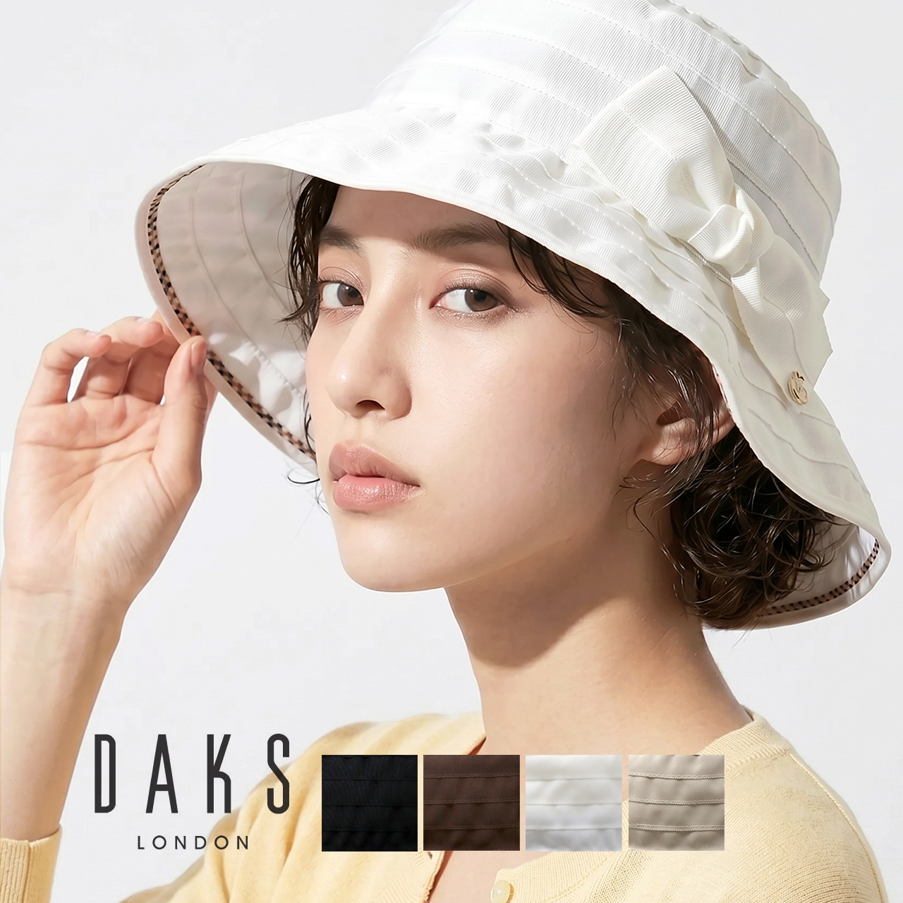 DAKS（ダックス） ハット レディース グログランハット uvカット 帽子