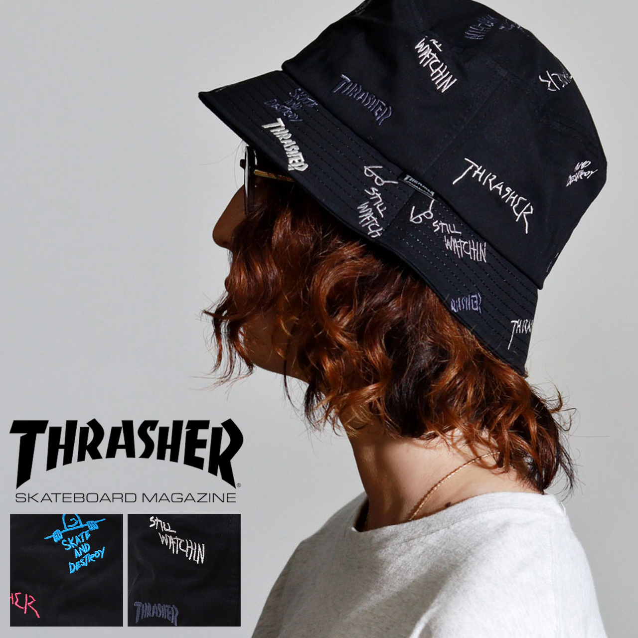 THRASHER（スラッシャー） バケットハット メンズ バケハ バケット