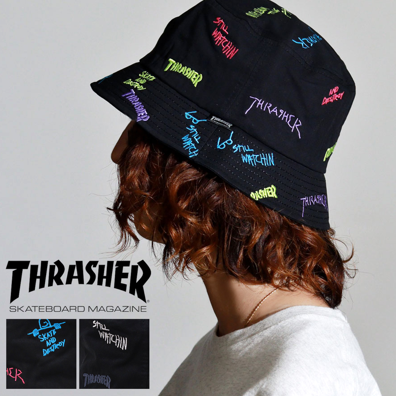 THRASHER（スラッシャー） バケットハット メンズ バケハ バケット