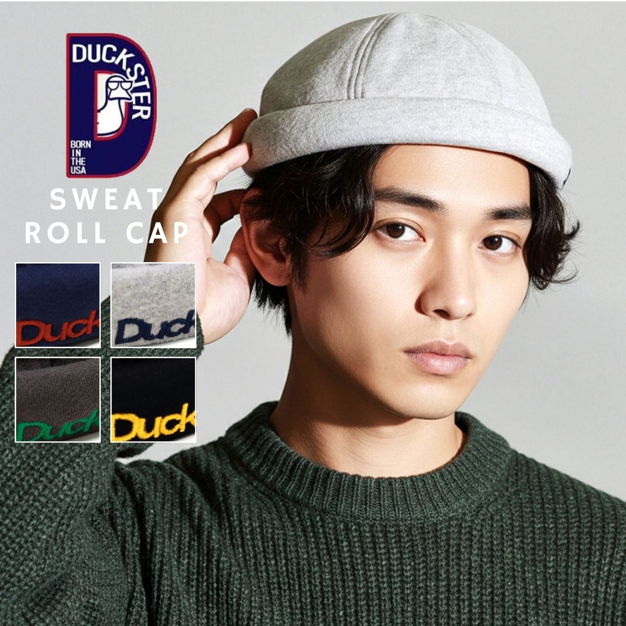 Duckster（ダックスター） ロールキャップ メンズ スウェット