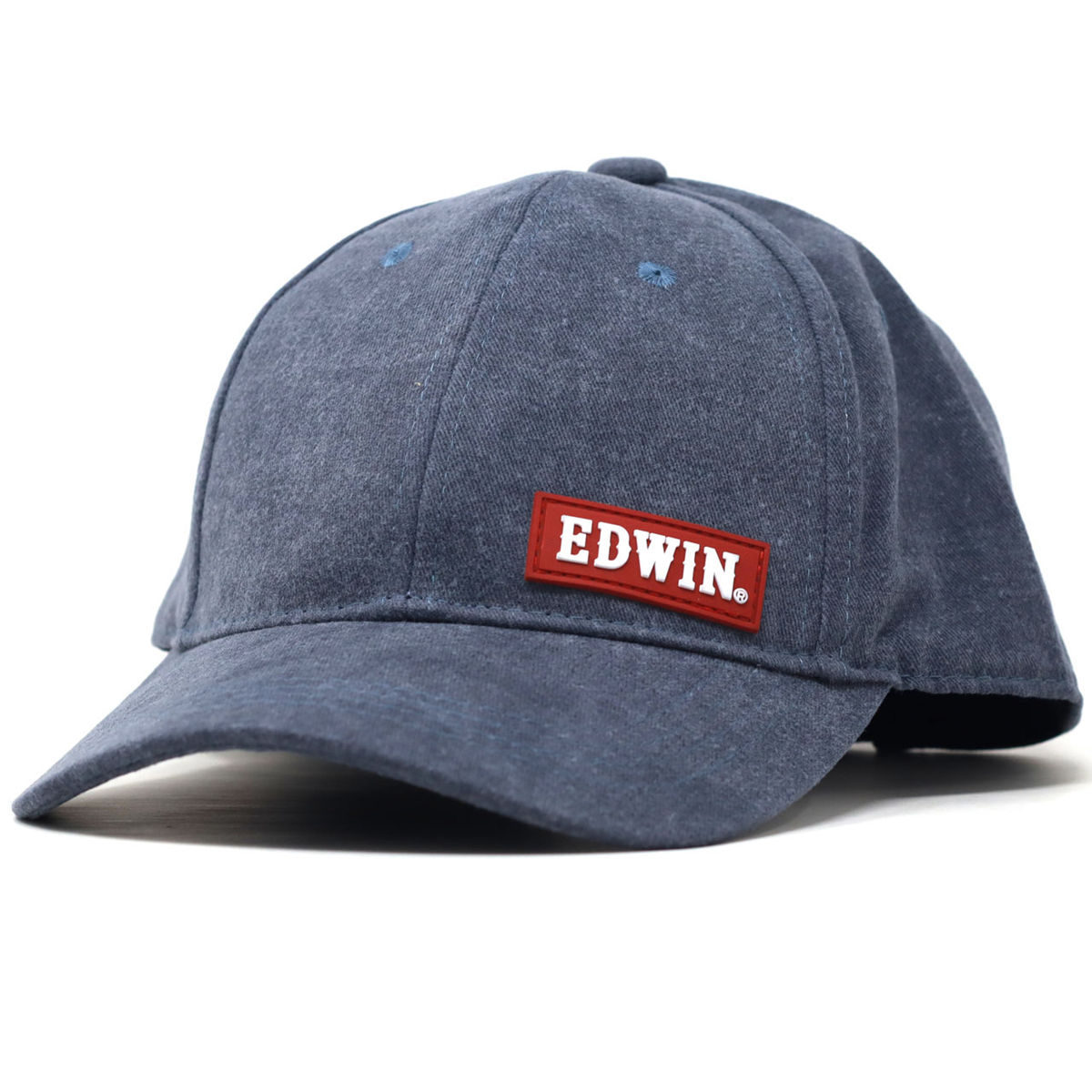 デニム キャップ 洗い加工 メンズ EDWIN 春夏 ツイルキャップ ベースボールキャップ サイズ調...