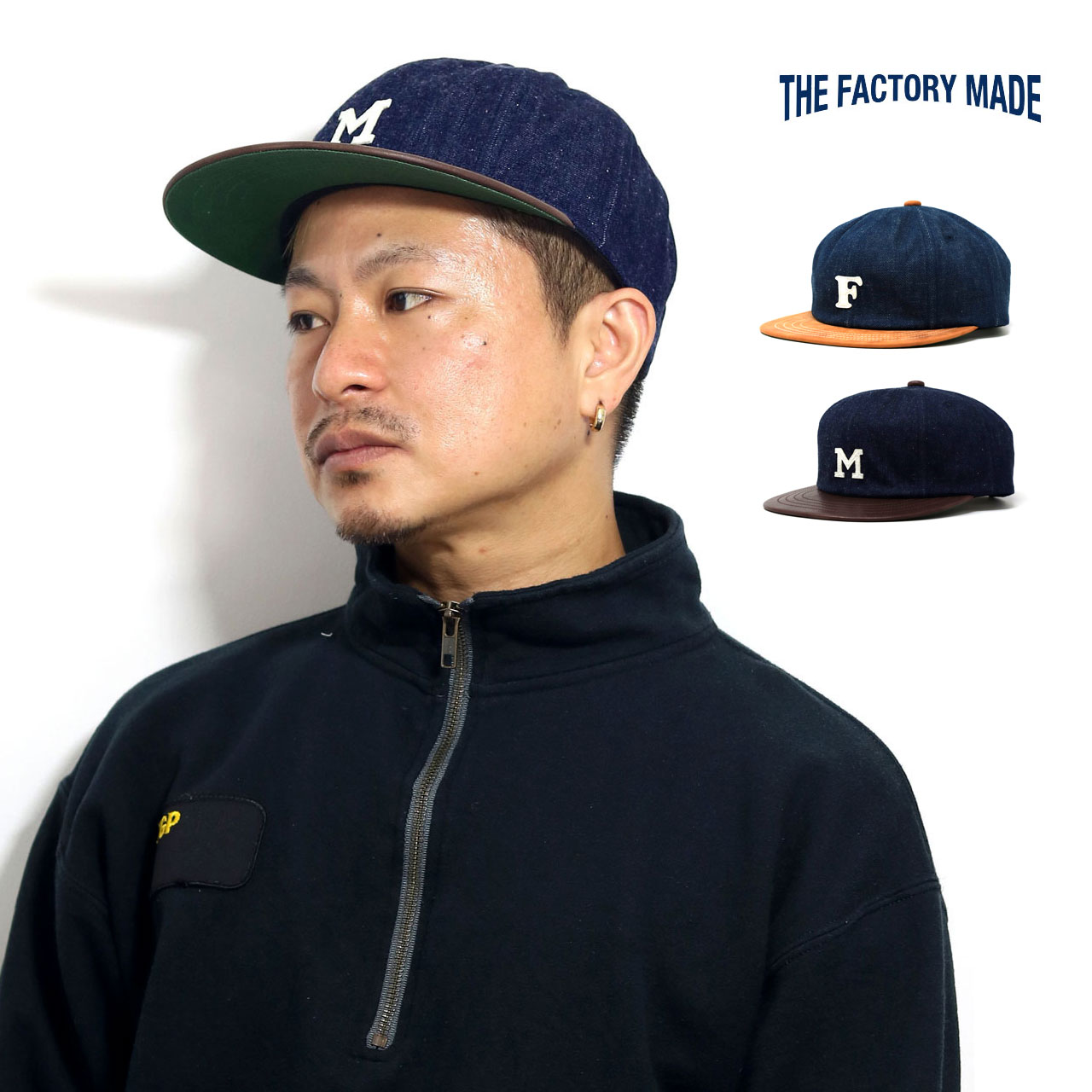 THE FACTORY MADE（ザファクトリーメイド） キャップ メンズ 牛革
