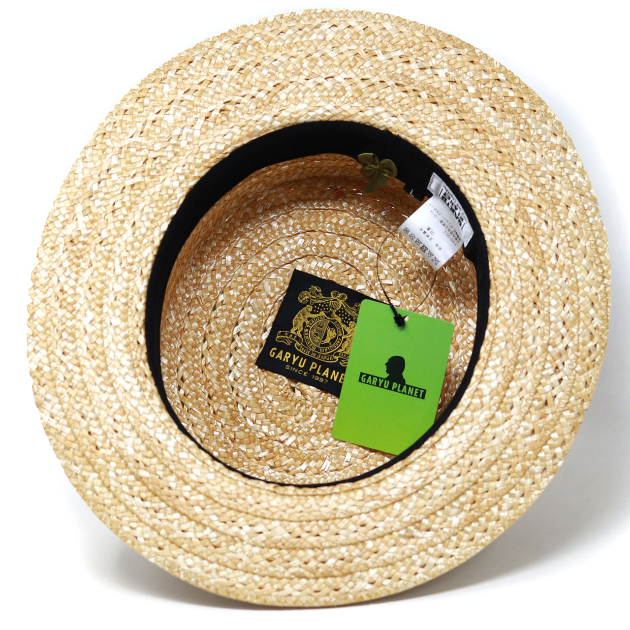 GARYU PLANET（ガリュープラネット） カンカン帽 メンズ 光沢 花麦