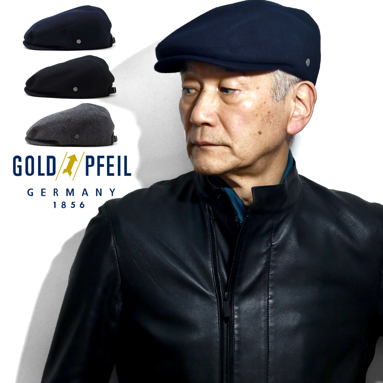 GOLPHE ハンチング帽 GOLD PFEIL ハンチング メンズ ゴールドファイル ハンチング帽
