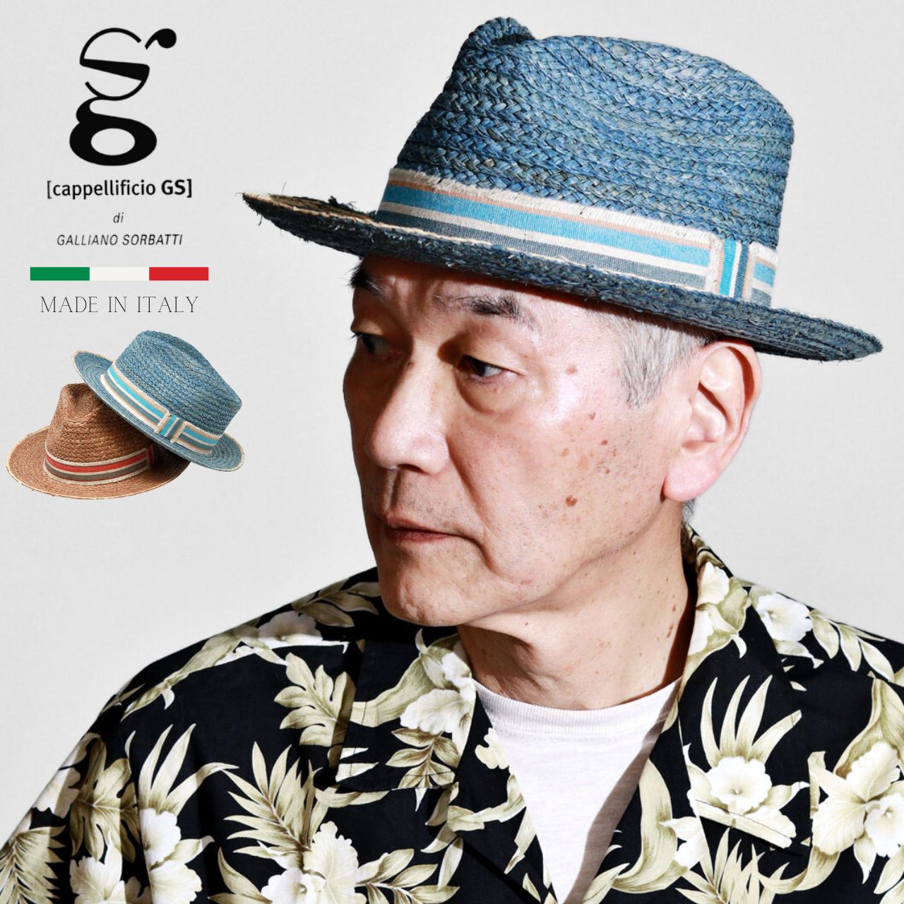 ミサハラダ　中折れ　チュールレース付き ネイビー ハット Borsalino（ボルサリーノ） 帽子 中折れハット フェルト帽 秋冬 メンズ