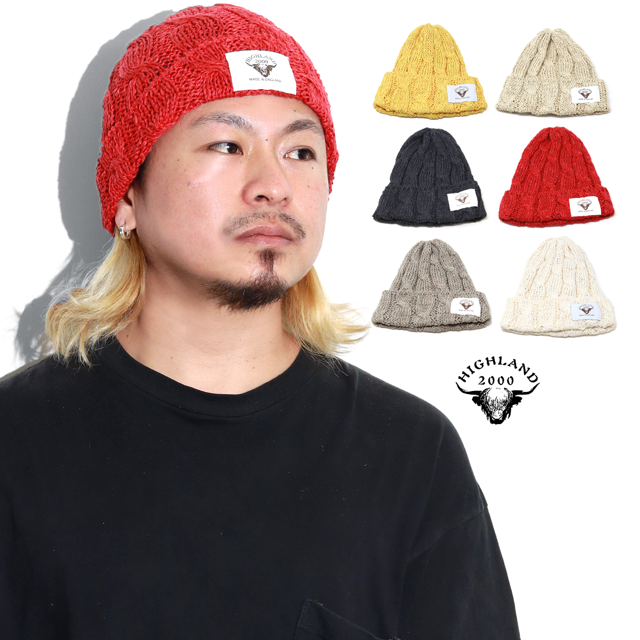ニット帽 メンズ アイリッシュリネン ハイランド 2000 HIGHLAND
