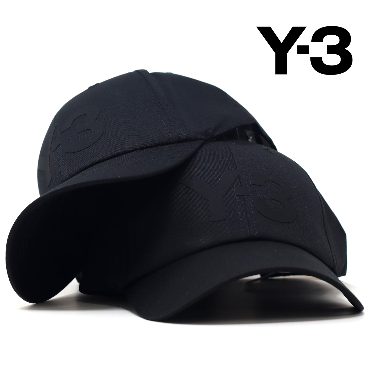 Y-3 キャップ 同色ロゴ YOHJI YAMAMOTO × adidas ワイスリー ロゴ 