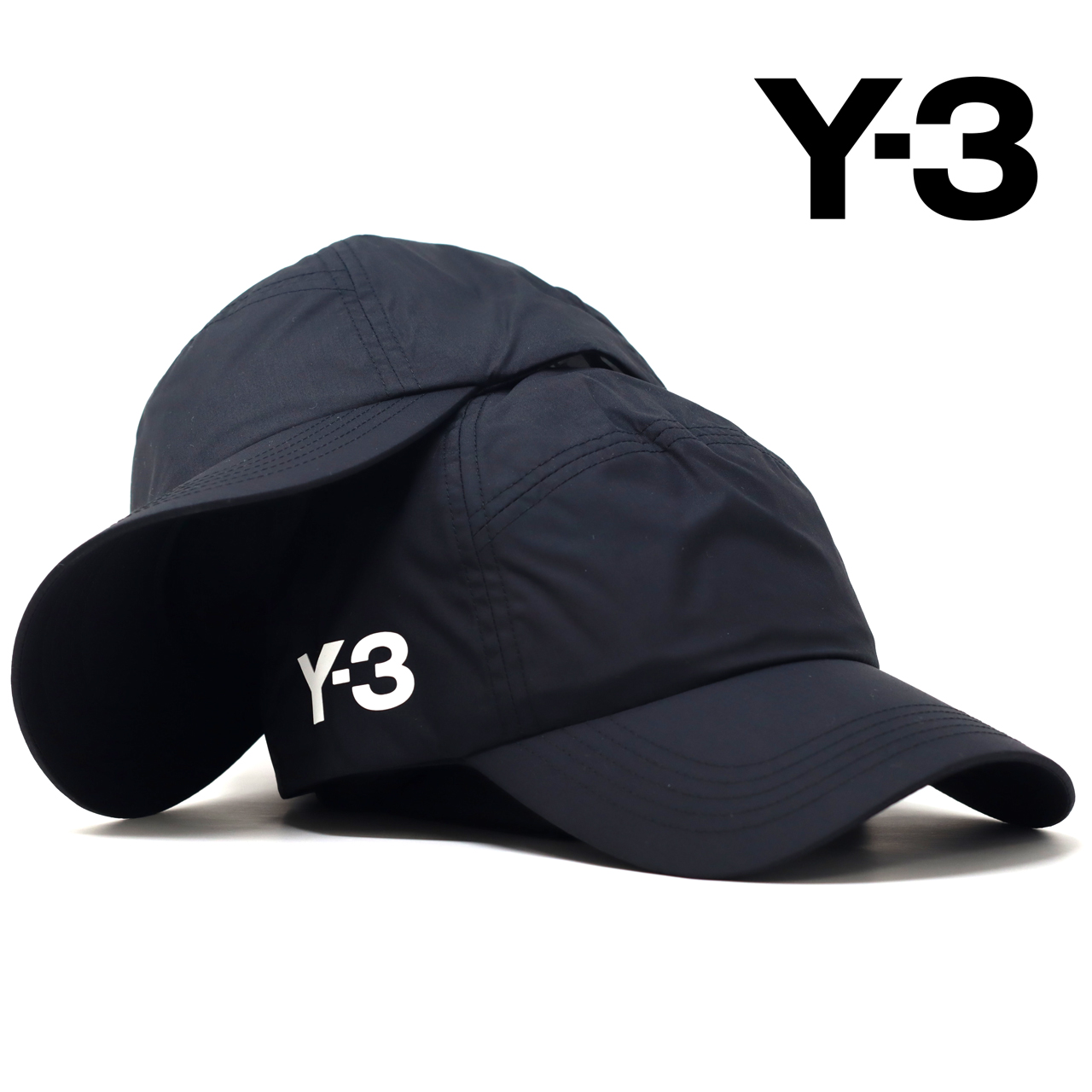 Y-3 CORDURA キャップ 深め ナイロン シャカシャカ素材 ロゴ