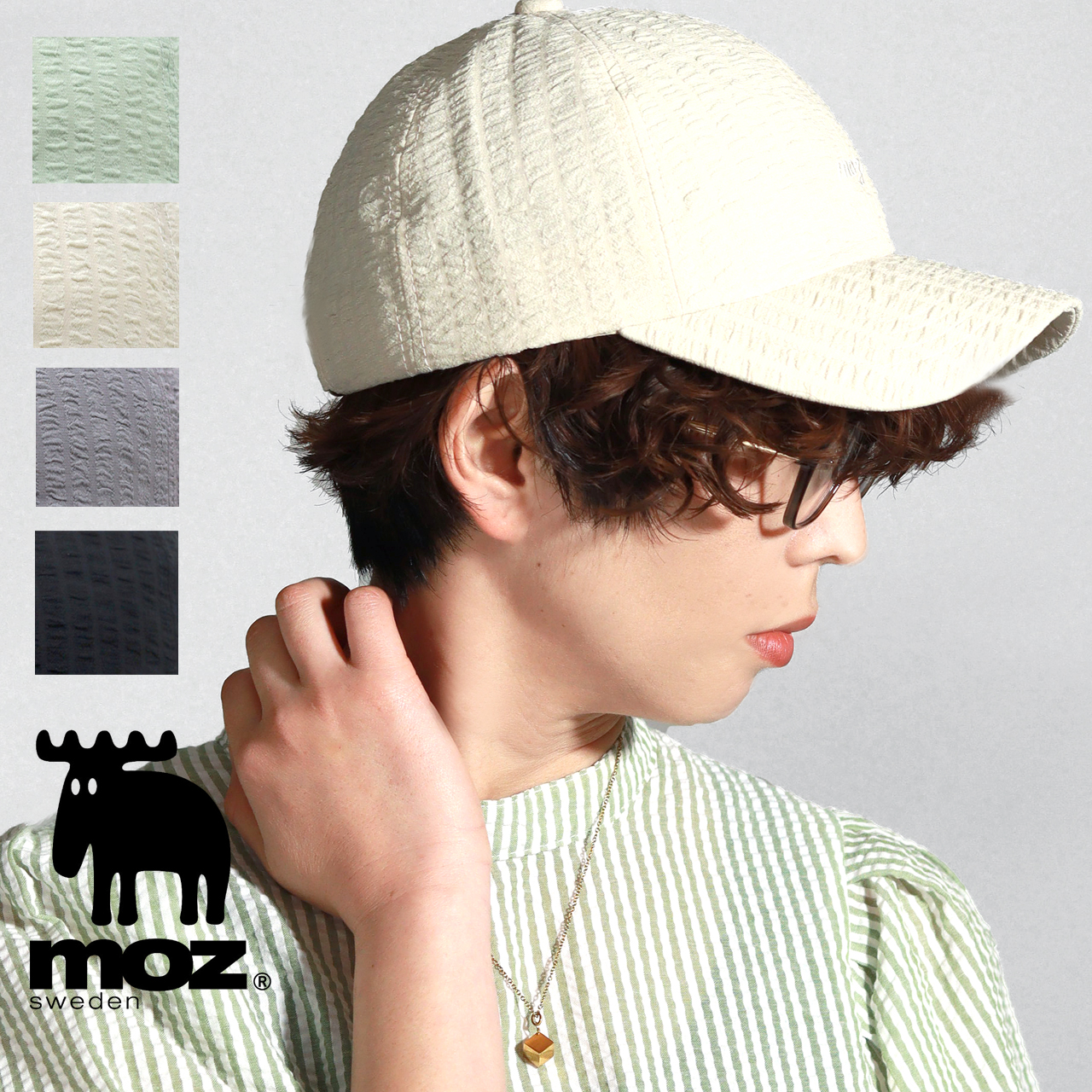 moz キャップ レディース シャーリング 麻 オールシーズン モズ