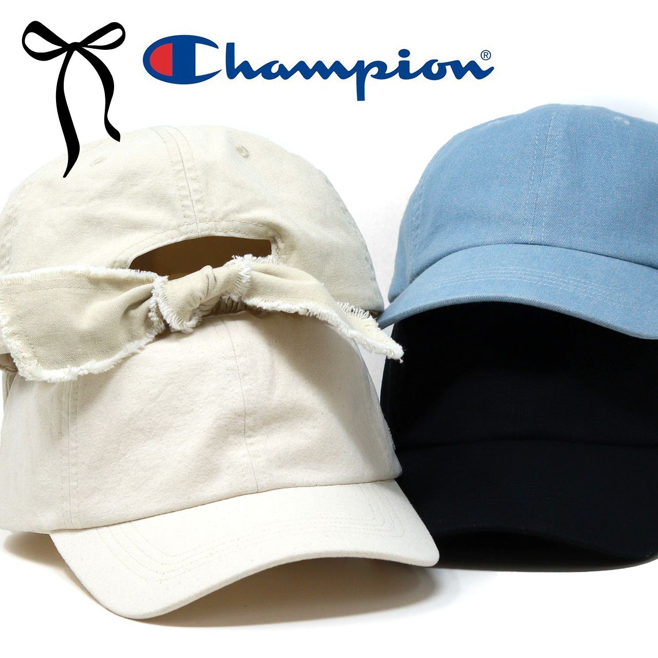 Champion チャンピオン キャップ レディース フリンジリボン