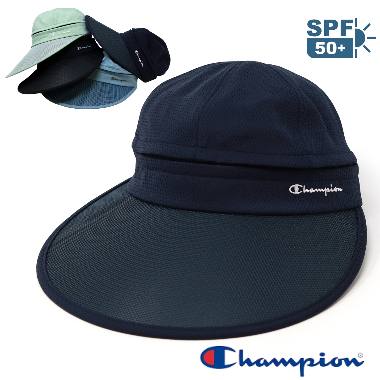 Champion（チャンピオン） サンバイザー 日よけ 帽子 ジョッキー