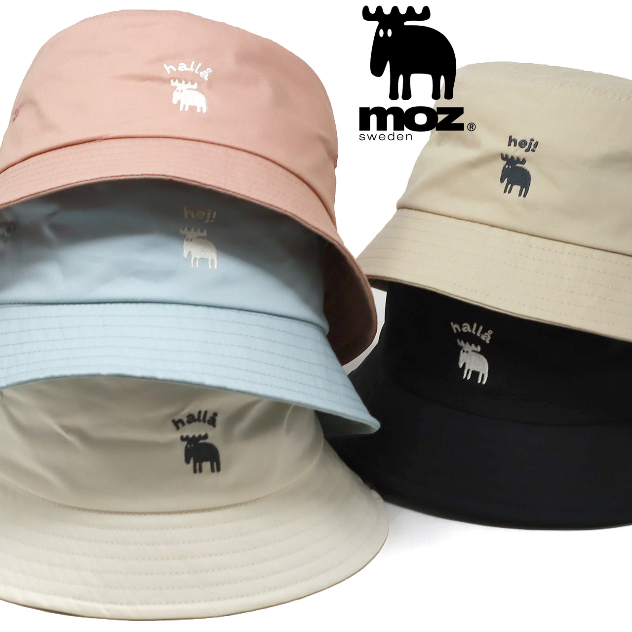 moz バケットハット レディース モズ タイプライター