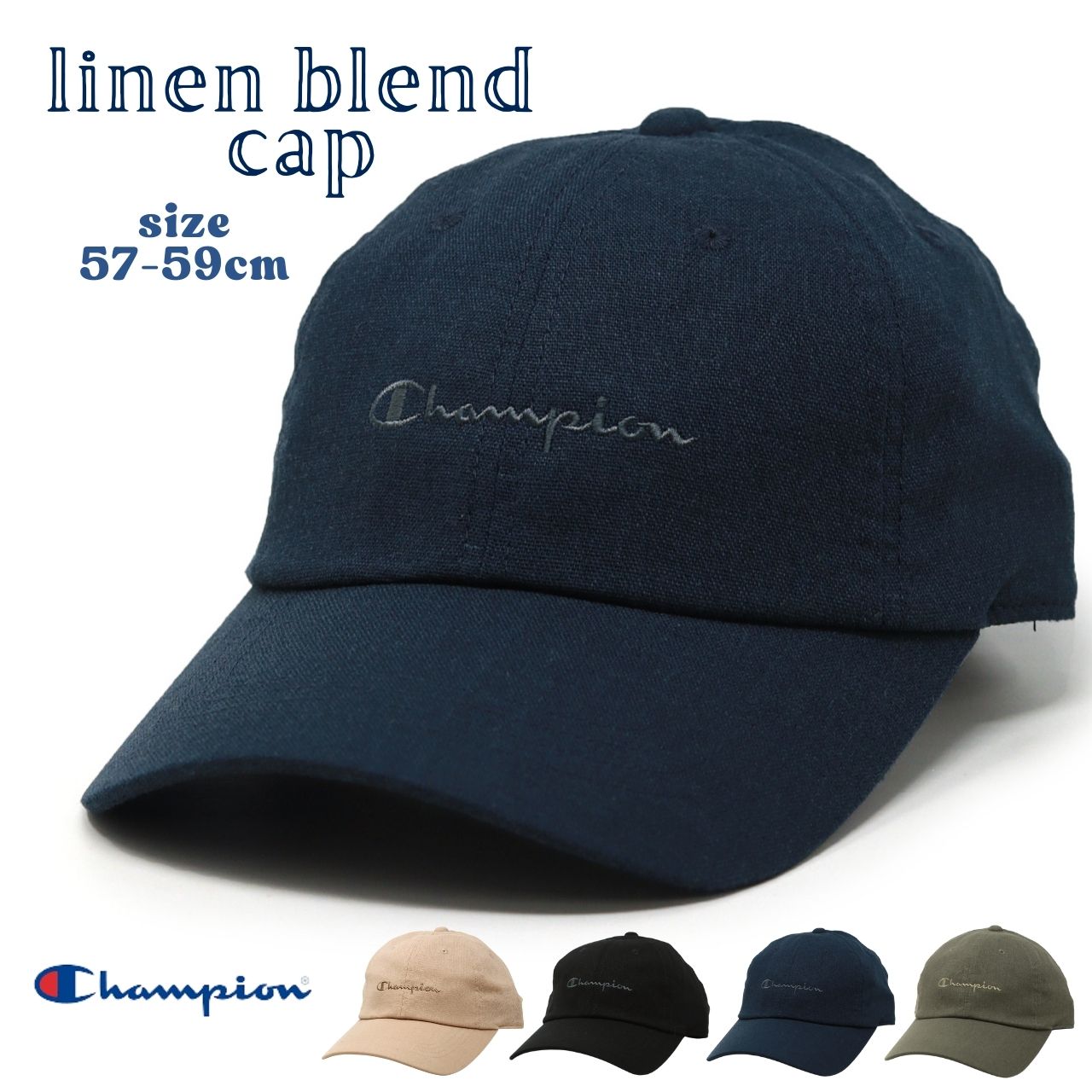 Champion（チャンピオン） キャップ 帽子 麻 涼しい キャップ メンズ