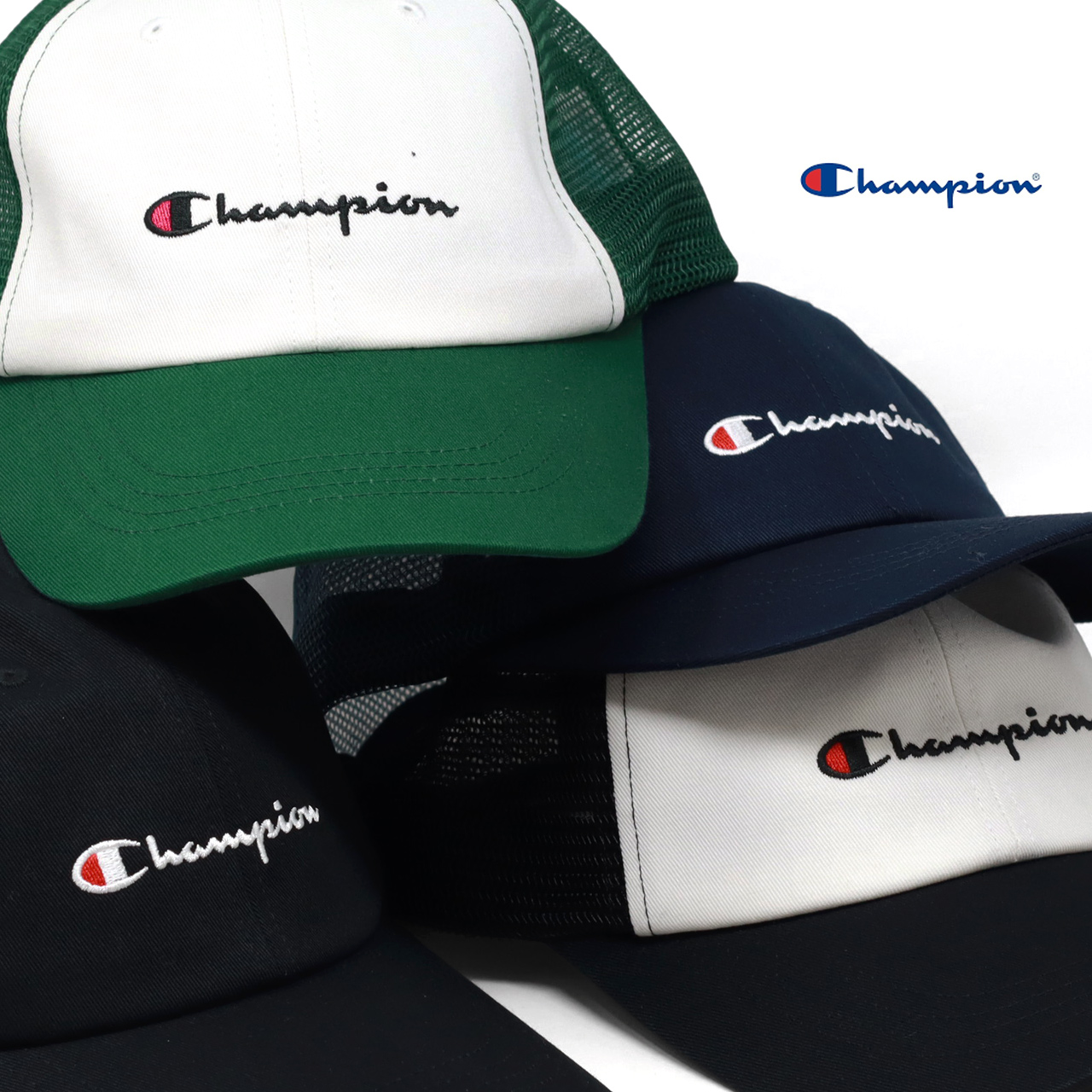 Champion 夏 暑さ対策 メッシュキャップ チャンピオン メンズ