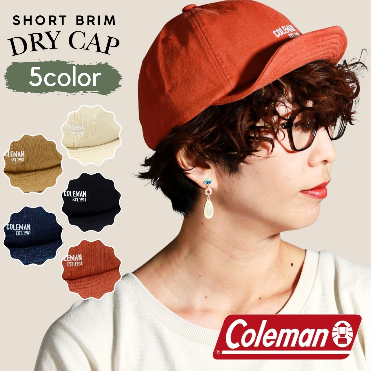 Coleman（コールマン） キャップ 帽子 メンズ ミニブリム キャップ