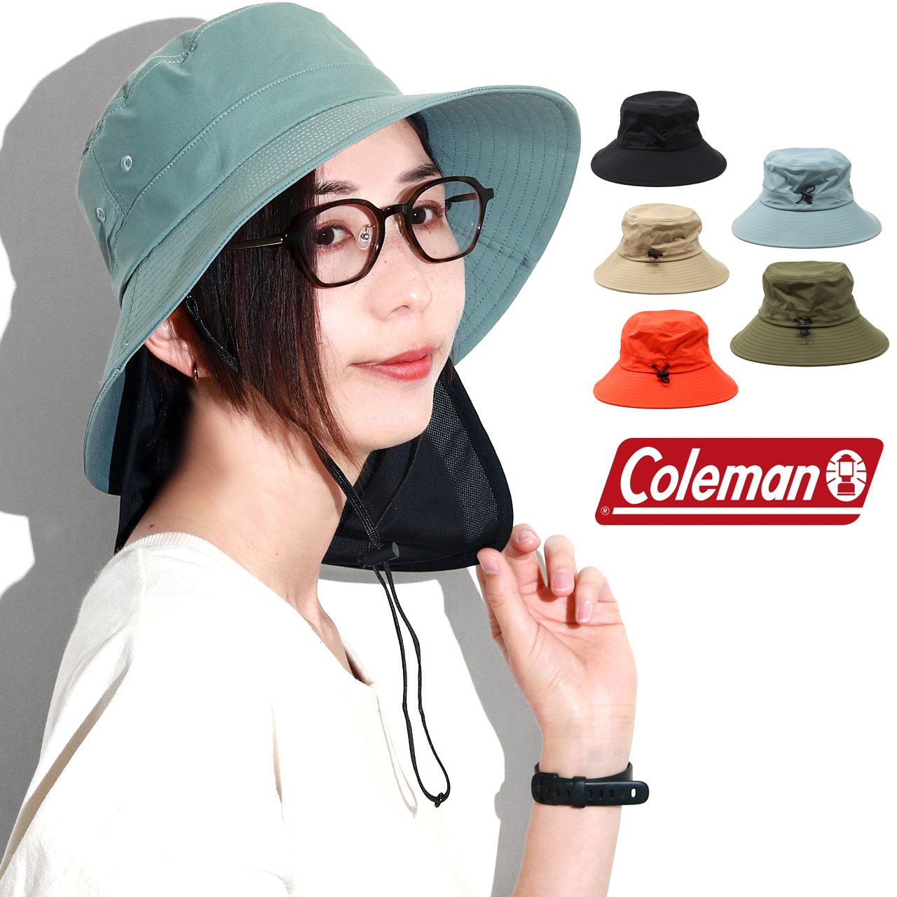 coleman ハット メンズ 帽子 レディース 撥水 キャンプ UPF50+ 吸水速乾 アドベンチ...