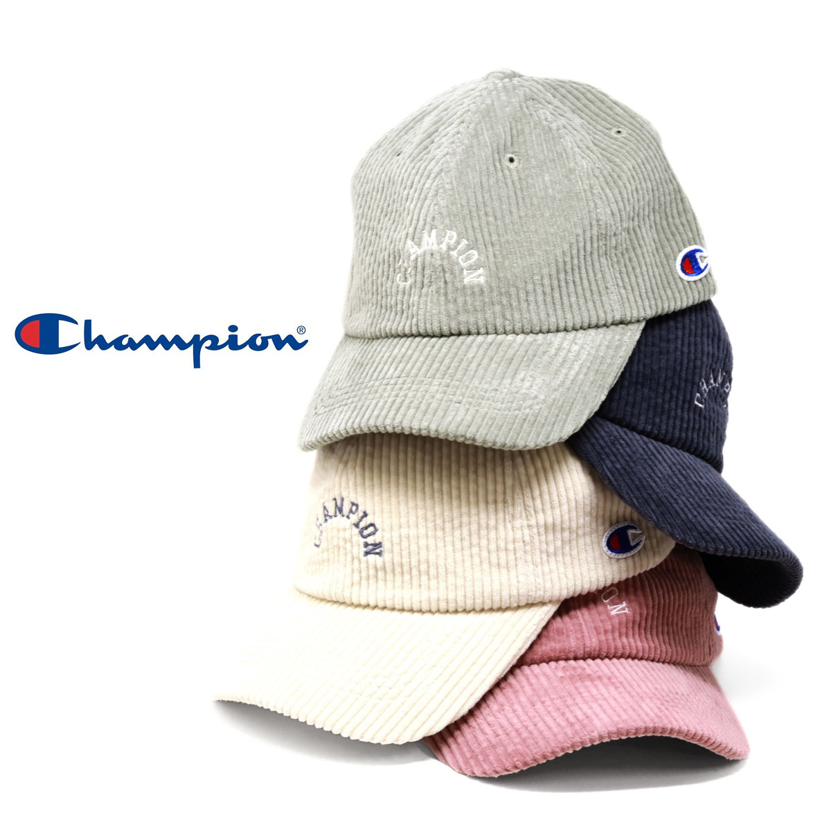Champion チャンピオン キャップ コーデュロイ 帽子 秋冬