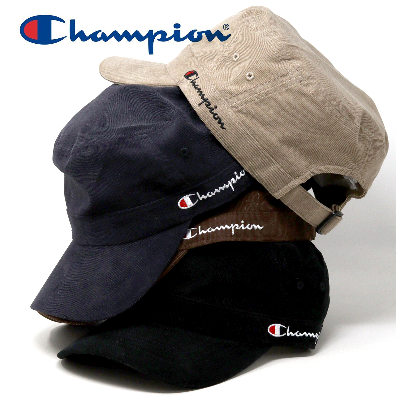【ビンテージ】コーデュロイトラッカーキャップ　80s チャンピオン Champion（チャンピオン） キャップ メンズ コーデュロイ ウォッシュ
