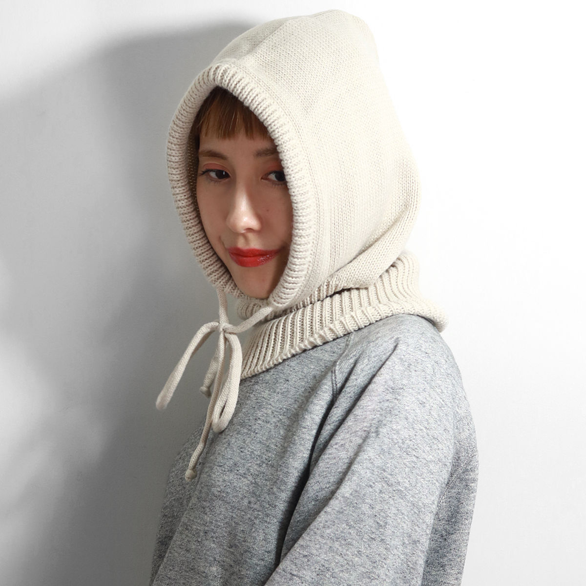 moz バラクラバ ニット帽 フード MOZ レディース スウェーデン