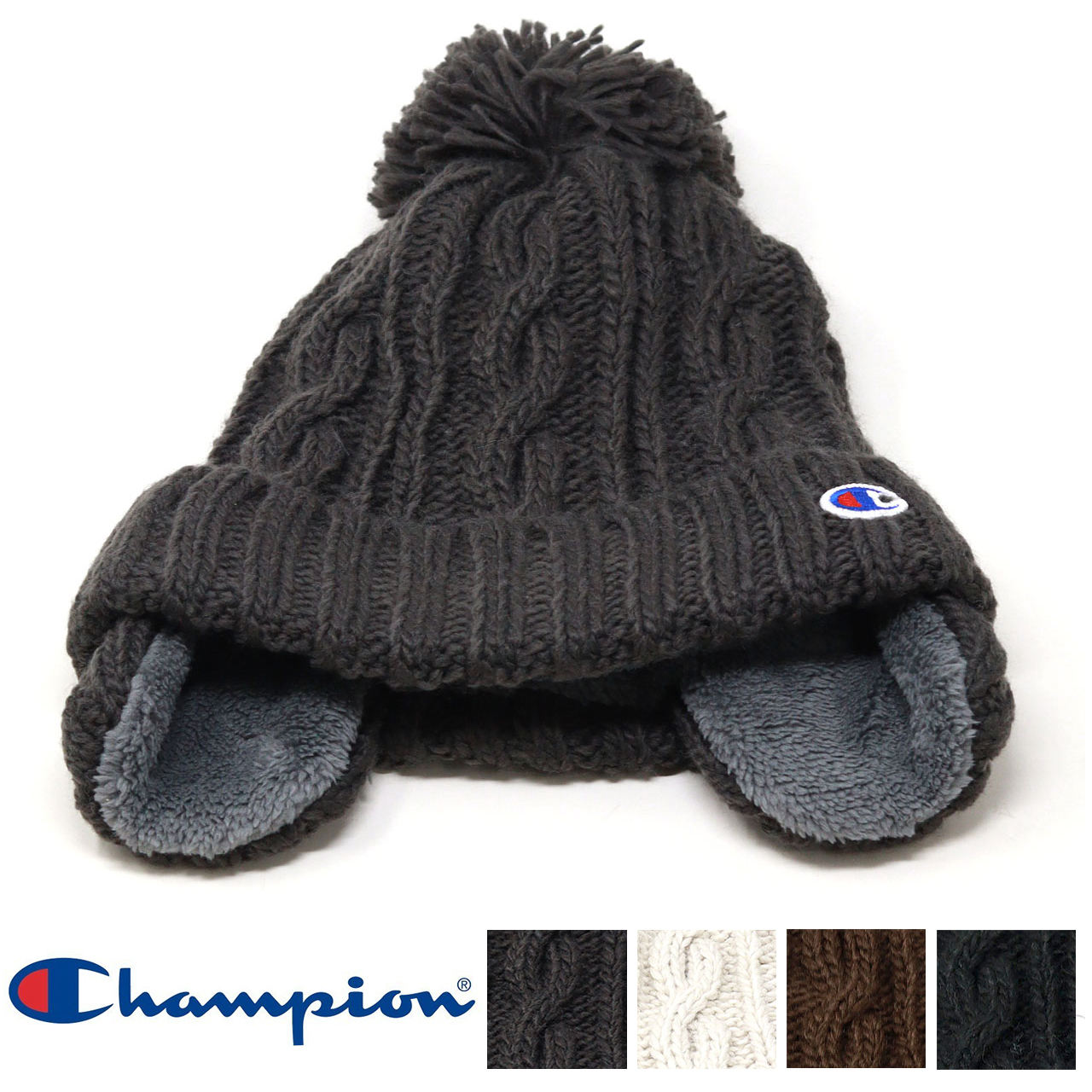 Champion（チャンピオン） 耳当て付き帽子レディース ニット帽