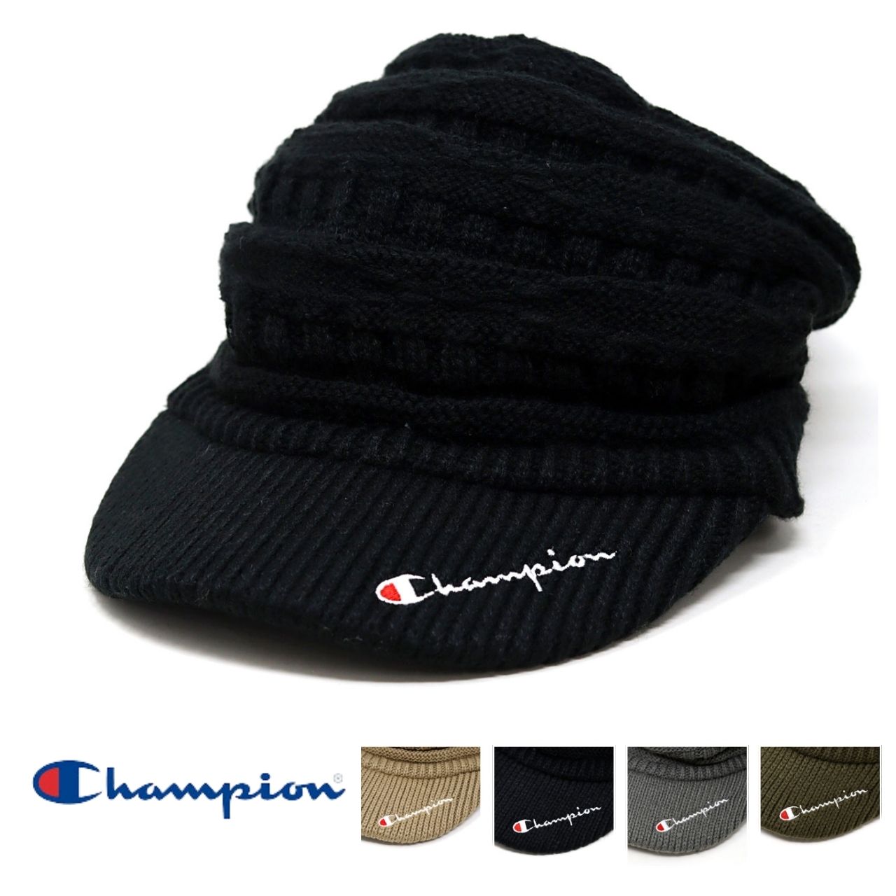 Champion（チャンピオン） ワークキャップ ニット メンズ つば付き