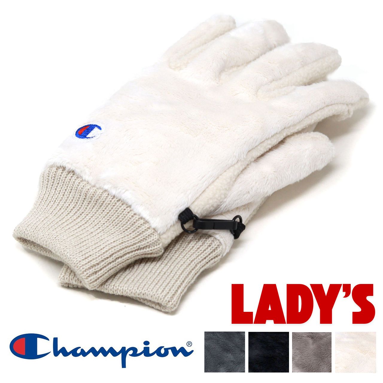 Champion（チャンピオン） 手袋 レディース 大人用 ふわふわ もこもこ