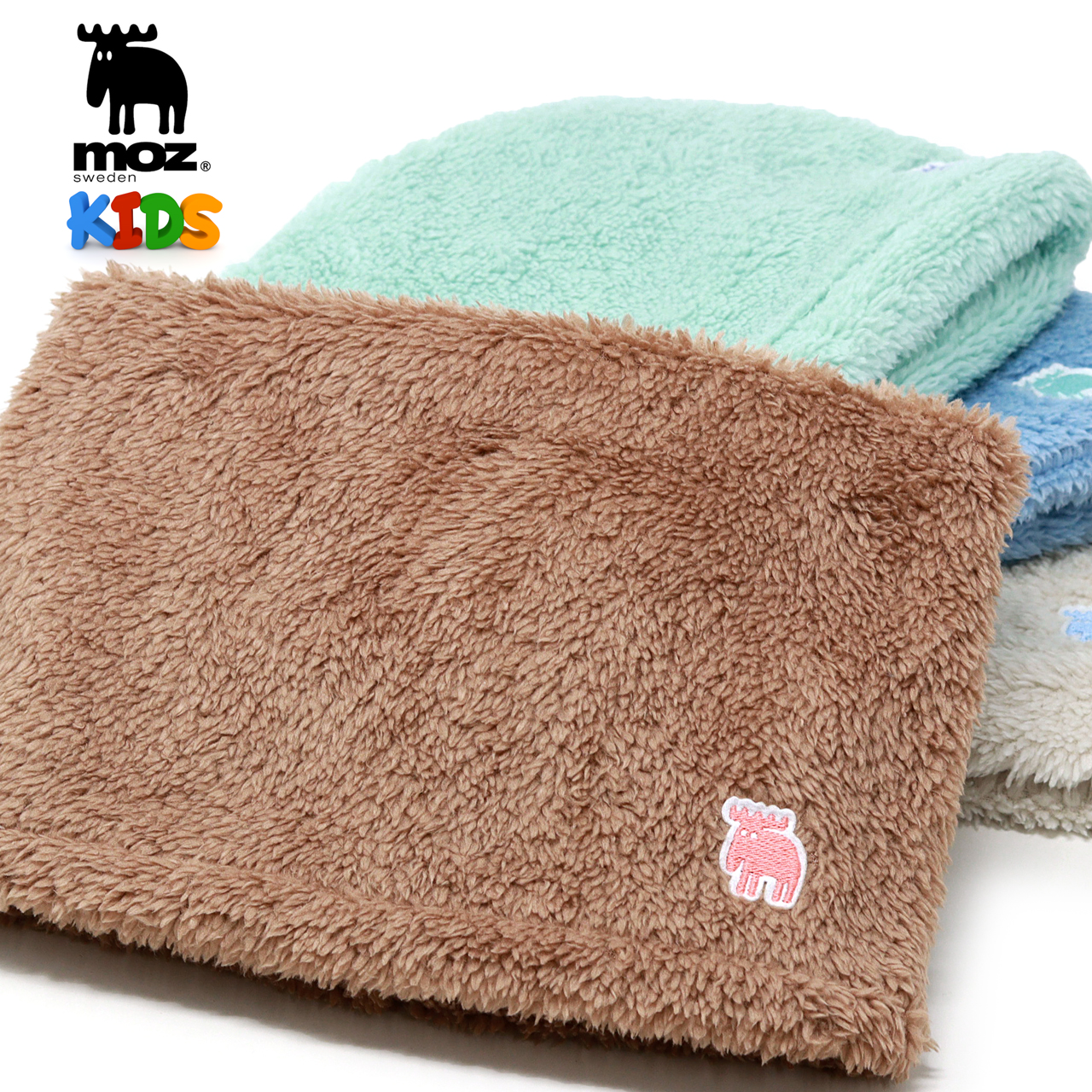 2025-25 秋冬新作  MOZ 子ども用 キッズ ネックウォーマー moz モズ もこもこ ボア 服＆ファッション小物