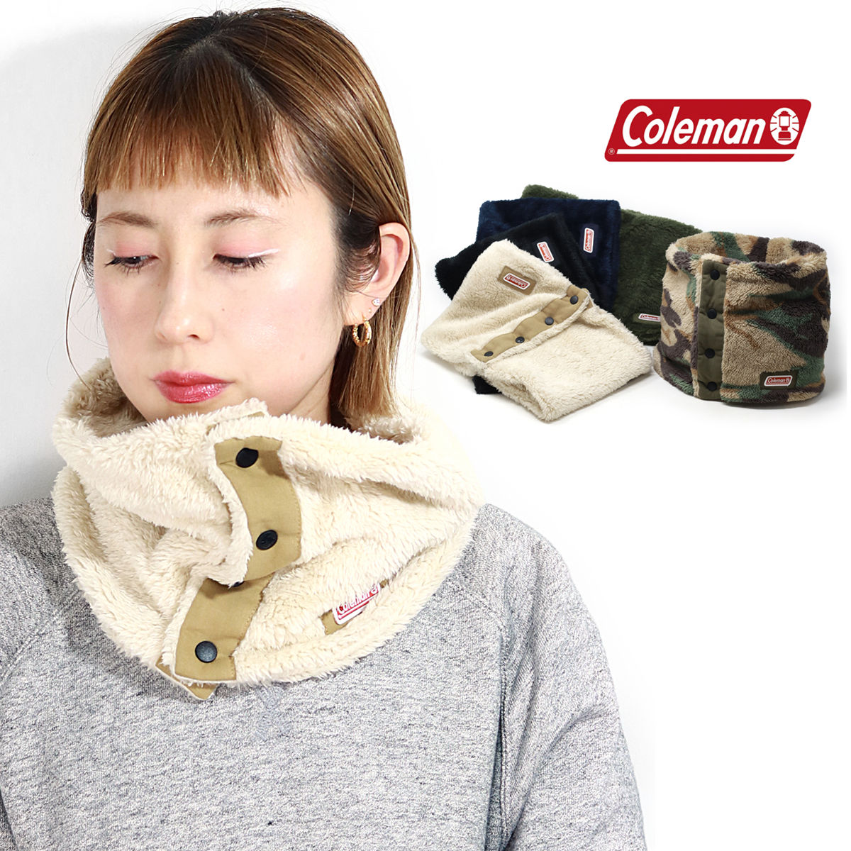 Coleman（コールマン） ネックウォーマー 大人用 ボアネックウォーマー